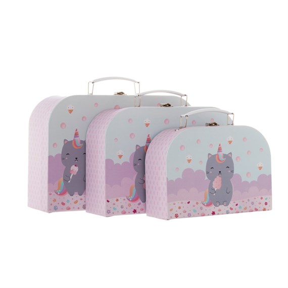 Luna Caticorn Suitcases - Set of 3