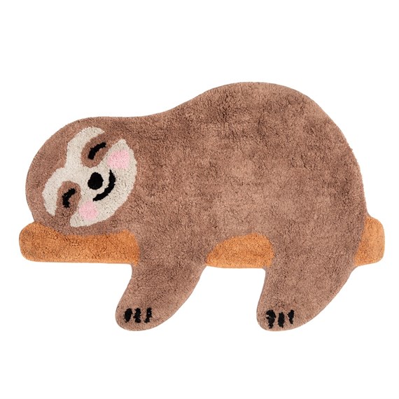 Happy Sloth Chill Zone Brown Rug